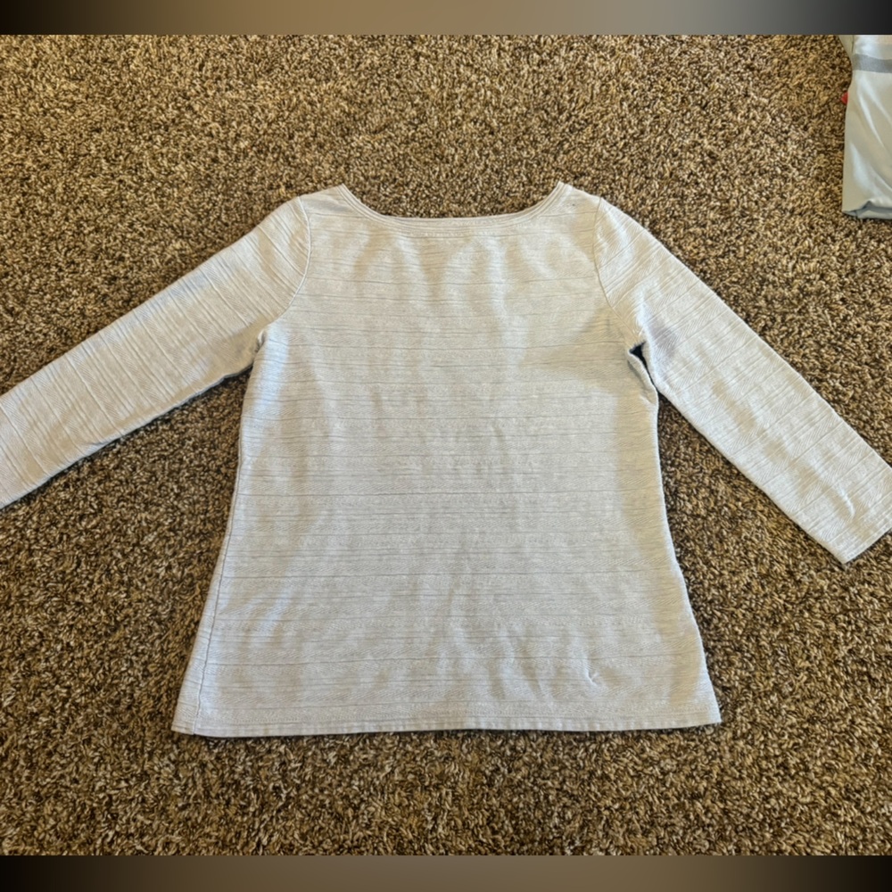 Light blue 3/4 casual T shirt